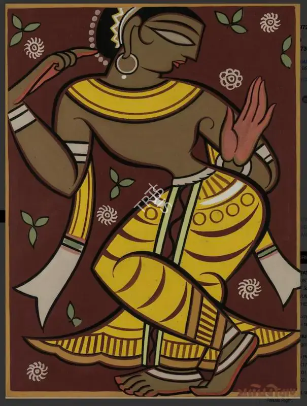 Roy, Jamini (Artist). Gopini, n.d. | Painting