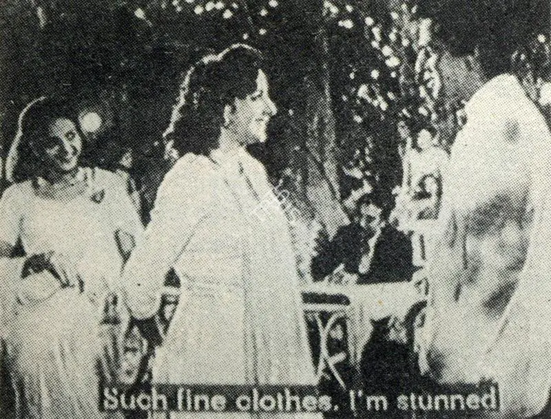 Irani, Faredoon A. (Cinematographer), Andaz, 1949. Still from Andaz:  Shot 5b | Photographic Still, Journal of Arts & Ideas, January 1993 | CinemaEducation | 00710346