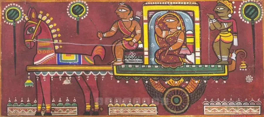 Roy, Jamini (Artist). Untitled (Procession), n.d. | Painting