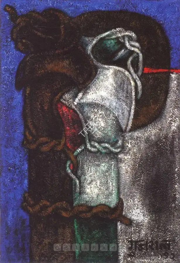 Gujral, Satish (Artist). Untitled (Bondages). Mixed media on canvas, 1992 | Painting | FineArts | 00755600