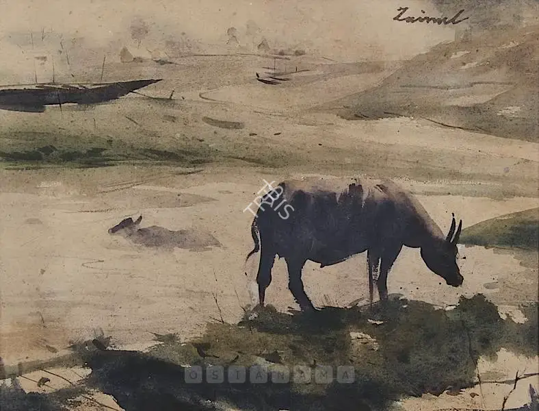 Abedin, Zainul (Artist). Landscape, n.d. | Painting