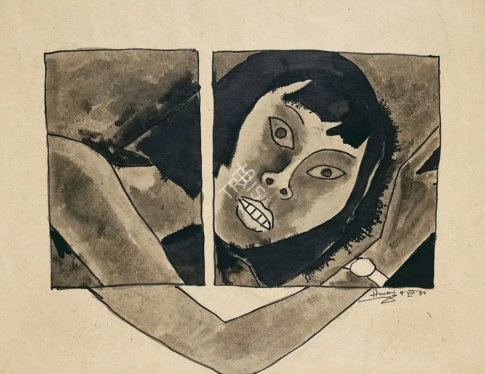 Husain, M.F. (Artist). Untitled (China Series), 1984 | Painting