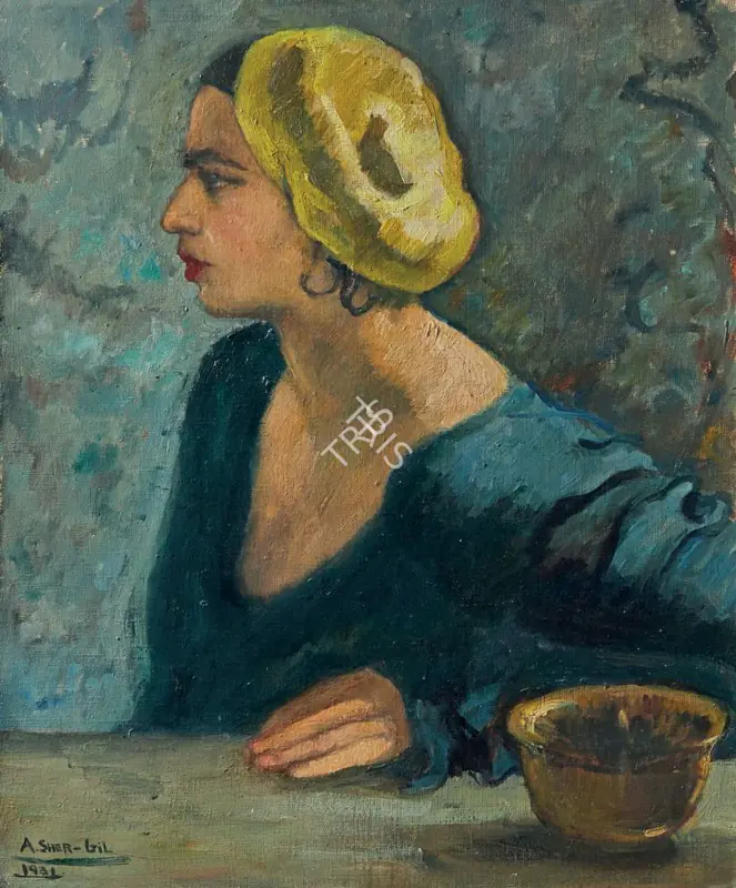 Sher-Gil, Amrita (Artist). Untitled (Self Portrait). Oil on canvas, 1931 | Painting | FineArts | 00331735