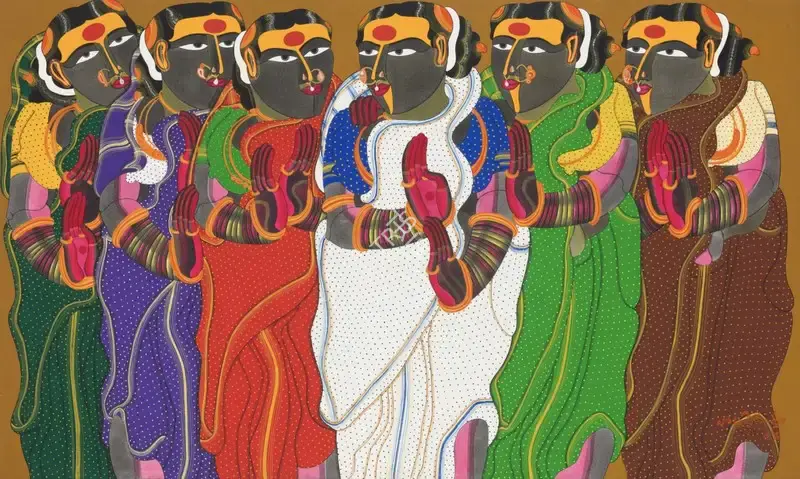 Vaikuntam, Thota (Artist). Untitled. Acrylic on canvas pasted on aluminium composite panel, 2004 | Painting  | 00869008