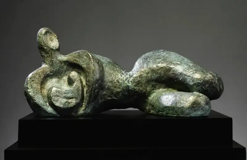 Dasgupta, Prodosh (Artist). Mother and Child Reclining, 1976 | Sculpture