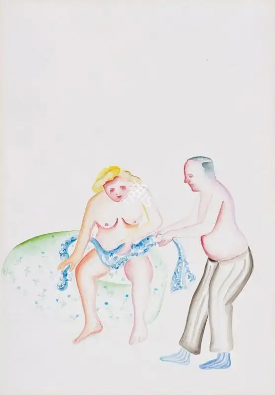Khakhar, Bhupen (Artist). The Weatherman, 1979 | Painting