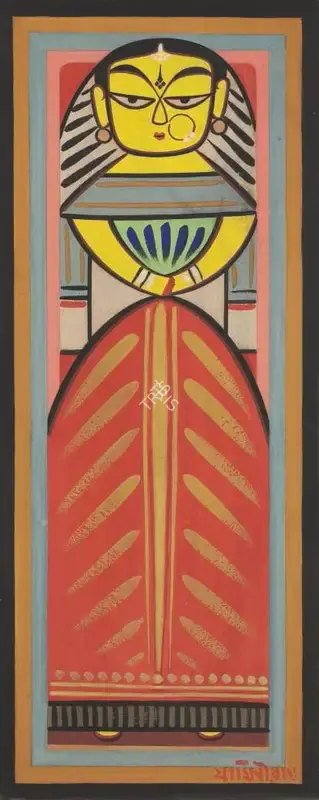 Roy, Jamini (Artist). Untitled (Standing Woman), n.d. | Painting