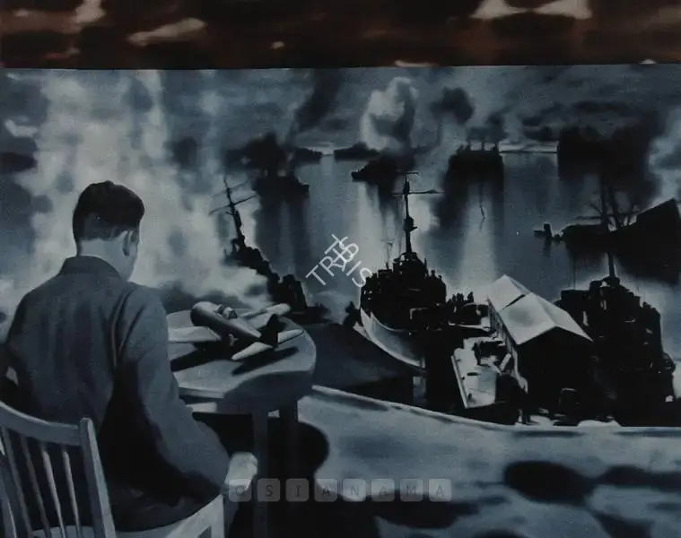 Santhosh, T.V. (Artist). A Game With His Toys. Oil on canvas, 2002 | Painting  | 00879986