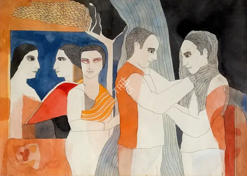 Narayan, Badri (Artist). The Double, 2002 | Painting