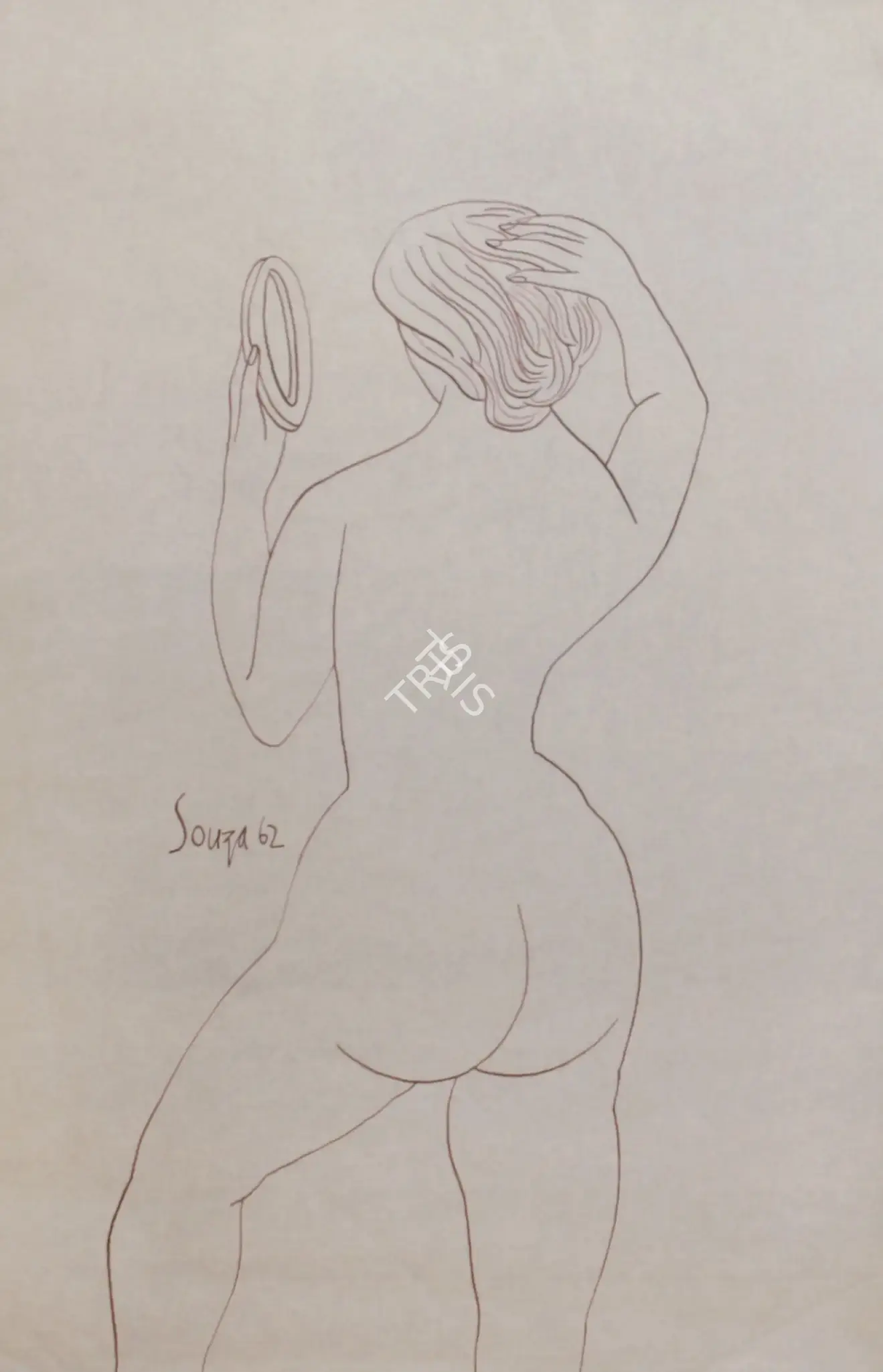 Souza, F.N. (Artist). Untitled, 1962 | Drawing