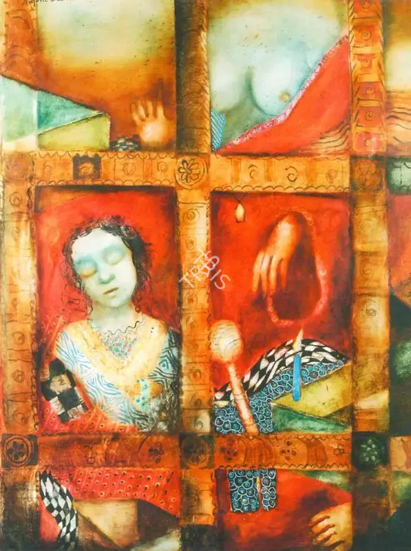 Malani, Nalini (Artist). Meditation, n.d. | Painting