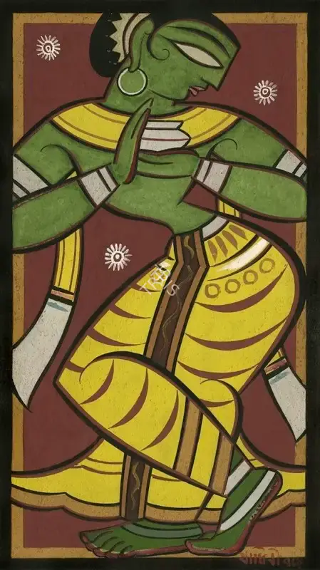 Roy, Jamini (Artist). Untitled (Gopini), n.d. | Painting
