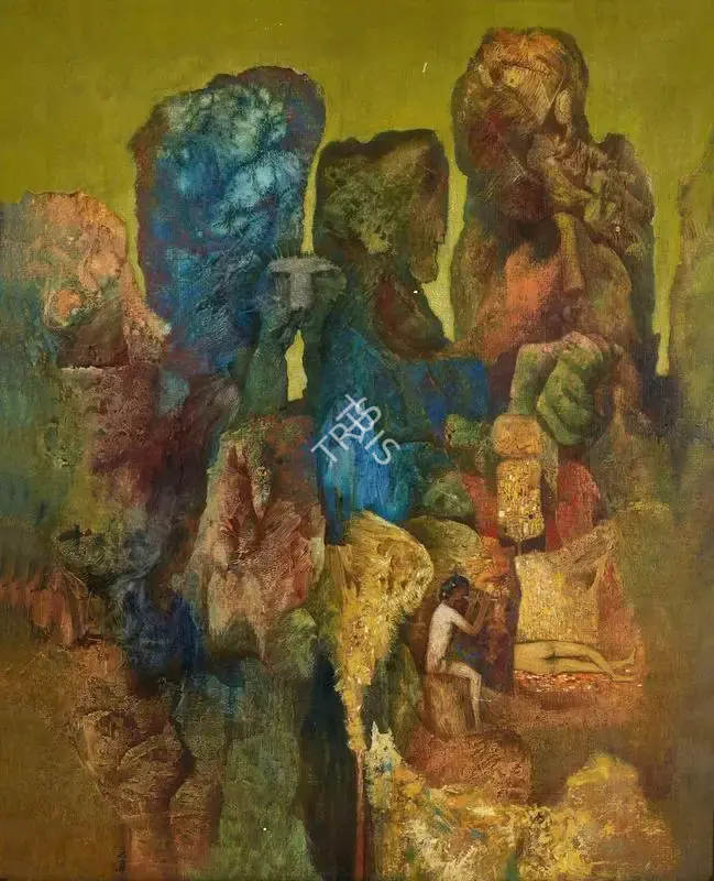 Das, Arup (Artist). Untitled. Oil on canvas, n.d. | Painting | FineArts | 00336275