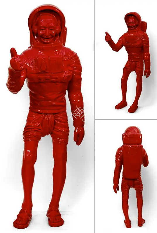Roy, Debanjan (Artist). Bapu on the Moon. Fibreglass with acrylic paint, 2010 | Sculpture | FineArts | 00332579
