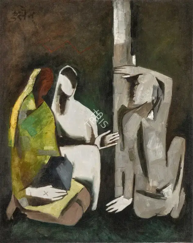 Husain, M.F. (Artist). Untitled (Women), 1959 | Painting