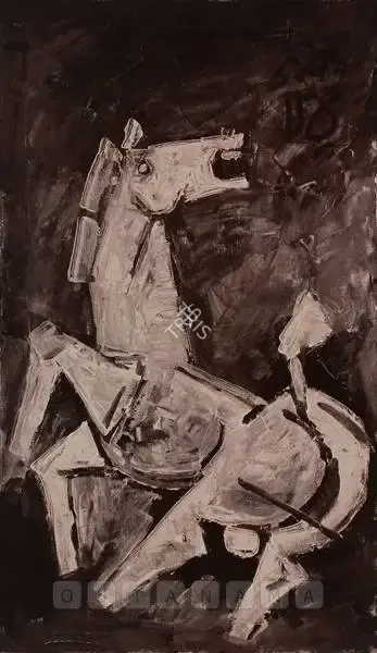 Husain, M.F. (Artist). Horse, n.d. | Painting