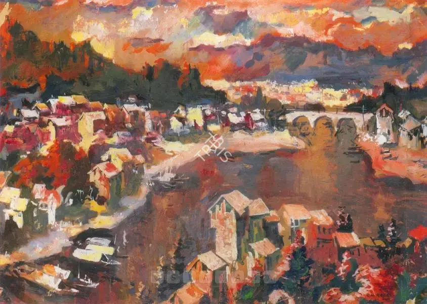 Raza, S.H. (Artist). Automme In Kashmir, n.d. | Painting