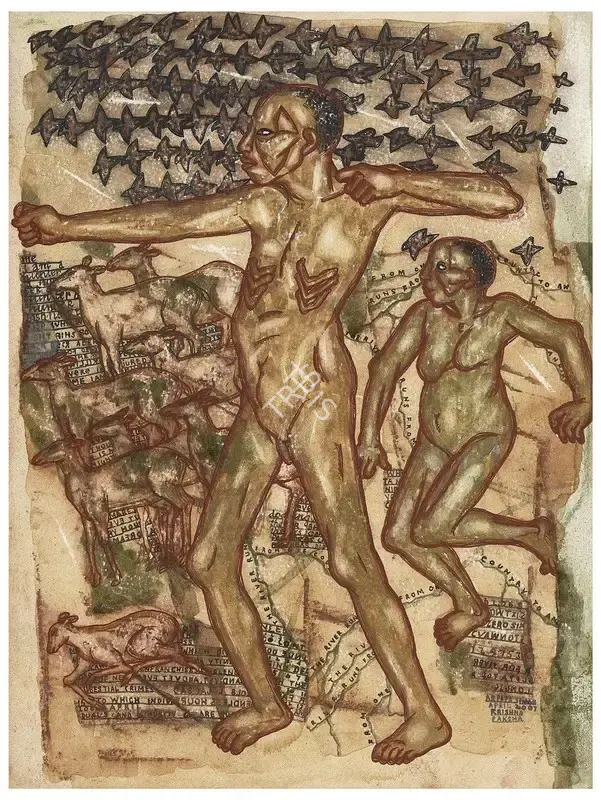 Singh, Arpita (Artist). Hunters, 2007 | Painting