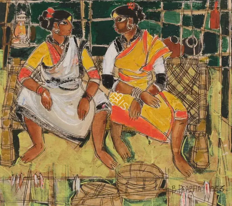 Prabha, B. (Artist). Untitled, 1956 | Painting