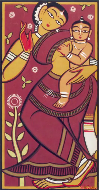 Roy, Jamini (Artist). Mother And Child, n.d. | Painting