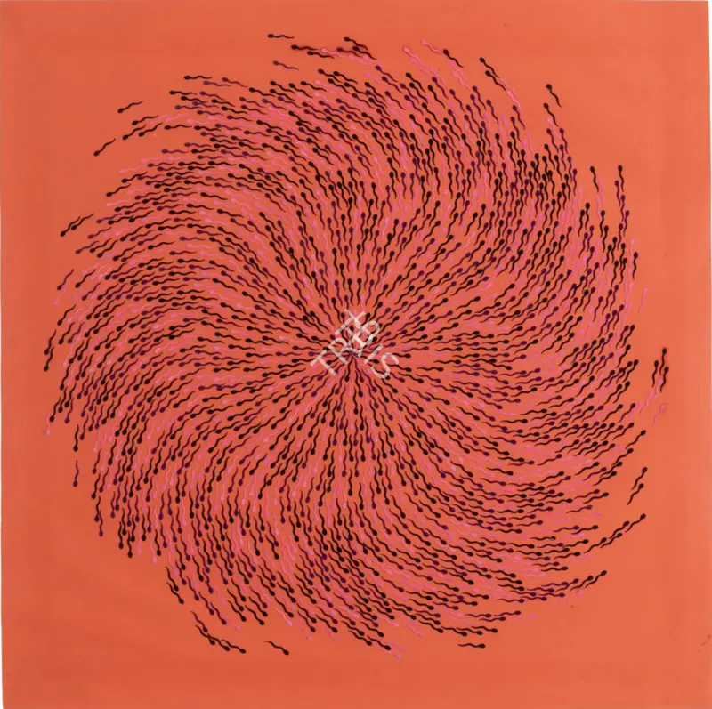 Kher, Bharti (Artist). Untitled. Bindis on paper pasted on mount board, 2005 | Collage  | 00868508