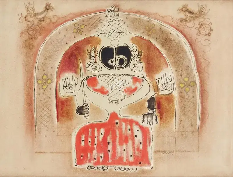 Naidu, Reddeppa (Artist). Deity. Oil on canvas laid on board, 1971 | Painting | FineArts | 00335051