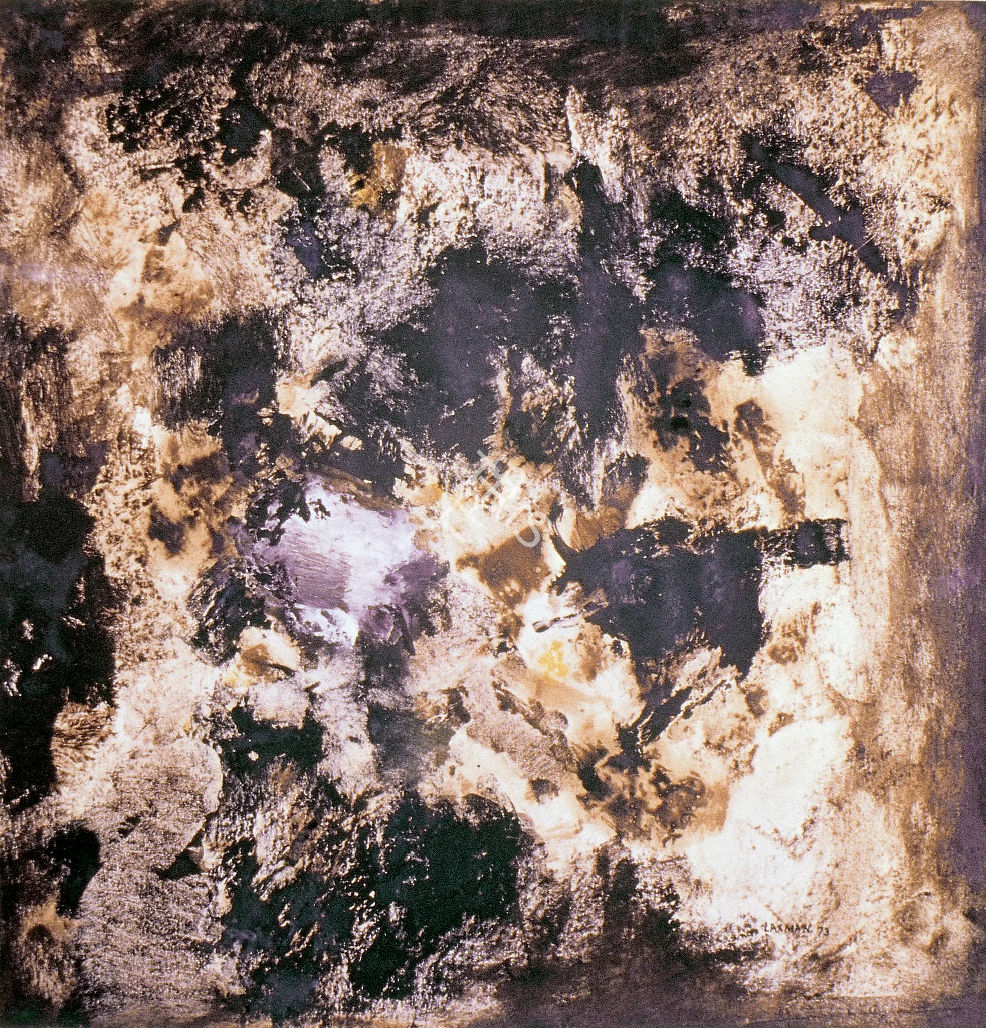 Shreshtha, Laxman (Artist). Untitled. Oil on paper, 1973 | Painting | FineArts | 00375836