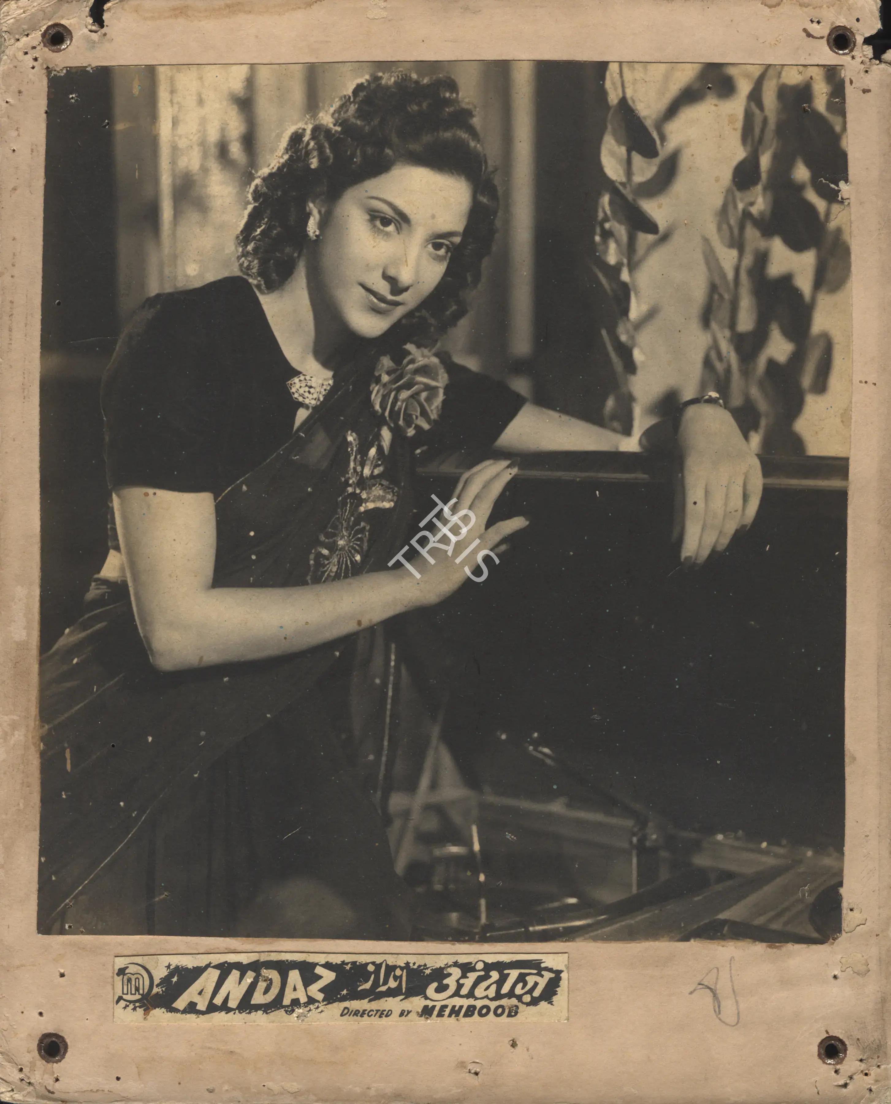Irani, Faredoon A. (Cinematographer), Andaz, 1949 | Photographic Still Mounted on Lobby Card | CinemaEducation | 00764616