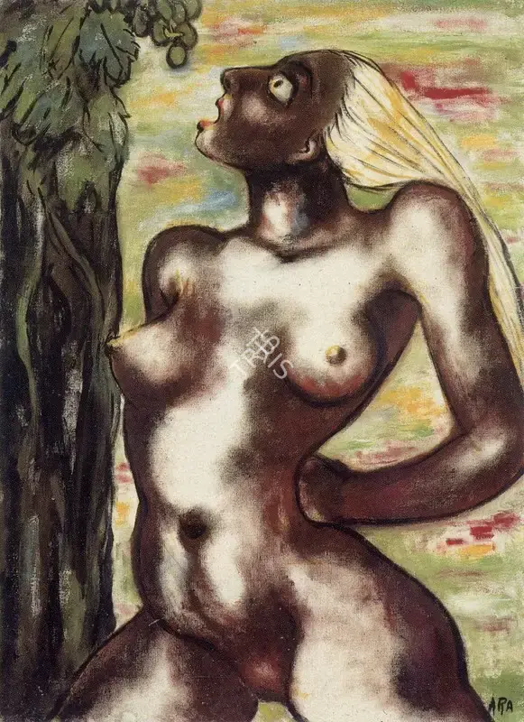 Ara, K.H. (Artist). Nude, n.d. | Painting