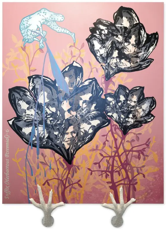 Kallat, Jitish (Artist). Suffix (Herbaceous Perennial) - 6, 2007 | Painting