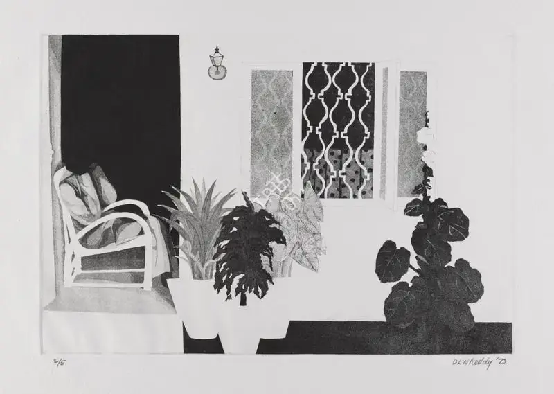 Reddy, D.L.N. (Artist). Untitled. Etching with aquatint; Edition 2/5, 1973 | Graphic Art | FineArts | 00417366