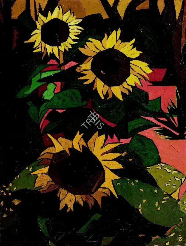 Sabavala, Jehangir (Artist). Sunflowers. Oil on board, 1960 | Painting | FineArts | 00332786