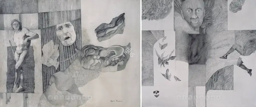 Bharadwaj, Alpana (Artist). Angst Series, c.2001 | Drawing