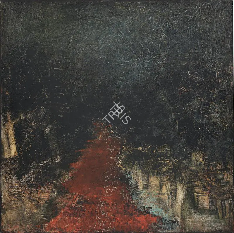 Padamsee, Akbar (Artist). Untitled (Landscape). Oil on canvas, 1964 | Painting  | 00867164