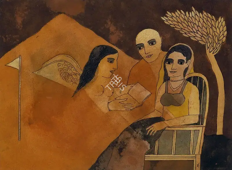 Narayan, Badri (Artist). Untitled, c.1990 | Painting