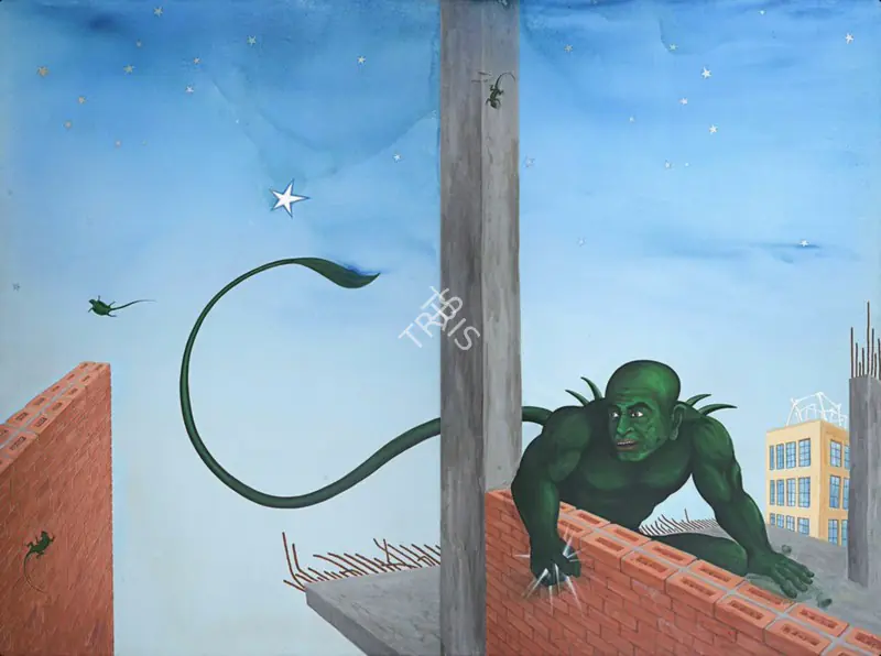 Panda, Jagannath (Artist). Untitled. Acrylic on canvas, 2006 | Painting | EconomicsArt | 00870276