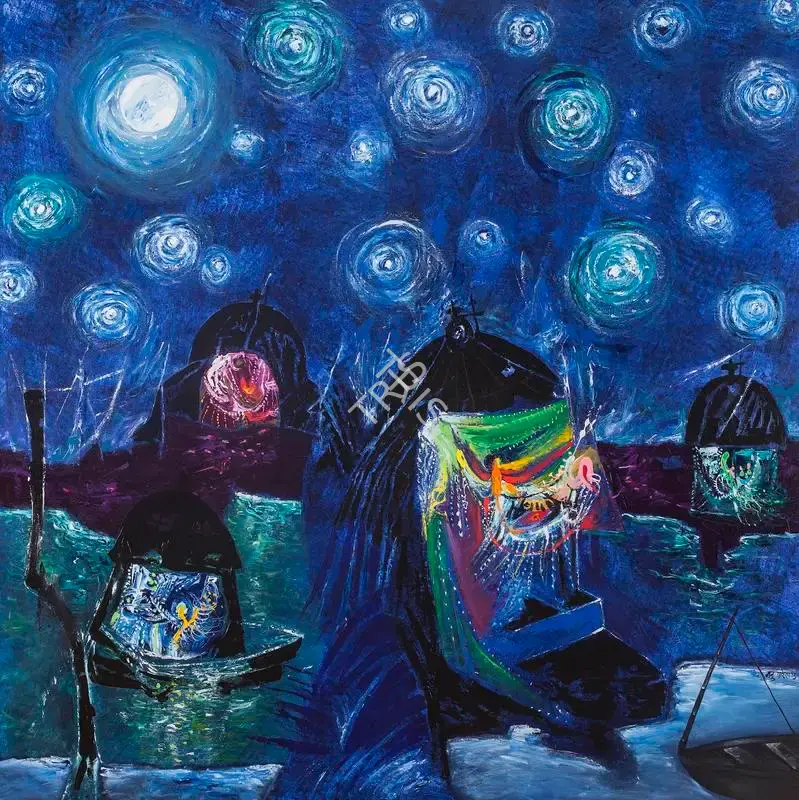 Parekh, Manu (Artist). Starry Night, 2015 | Painting
