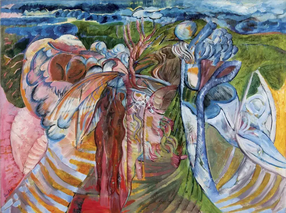 Chandra, Avinash (Artist). Night Whispers, 1988 | Painting