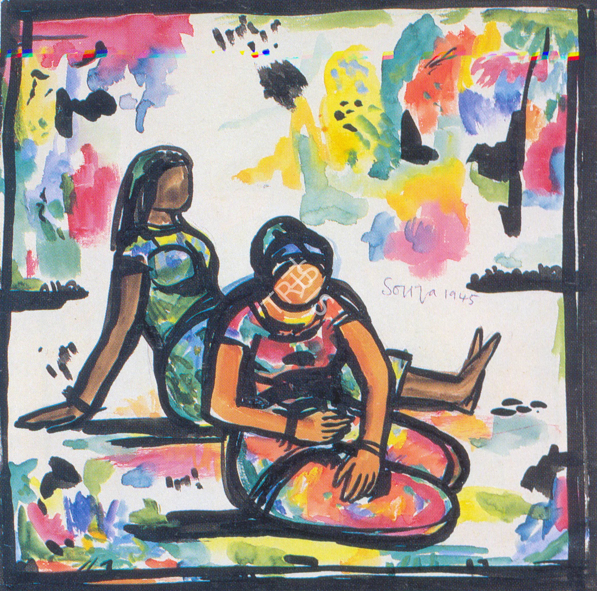 Souza, F.N. (Artist). Untitled. Watercolour on paper, 1945 | Painting | FineArts | 00372496