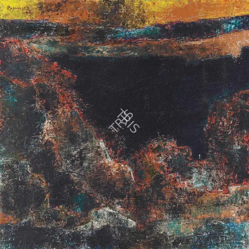 Padamsee, Akbar (Artist). Untitled (Landscape). Oil on canvas, 1965 | Painting | FineArts | 00641865