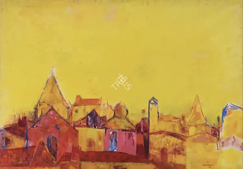 Burman, Sakti (Artist). Untitled (Landscape), 1966 | Painting