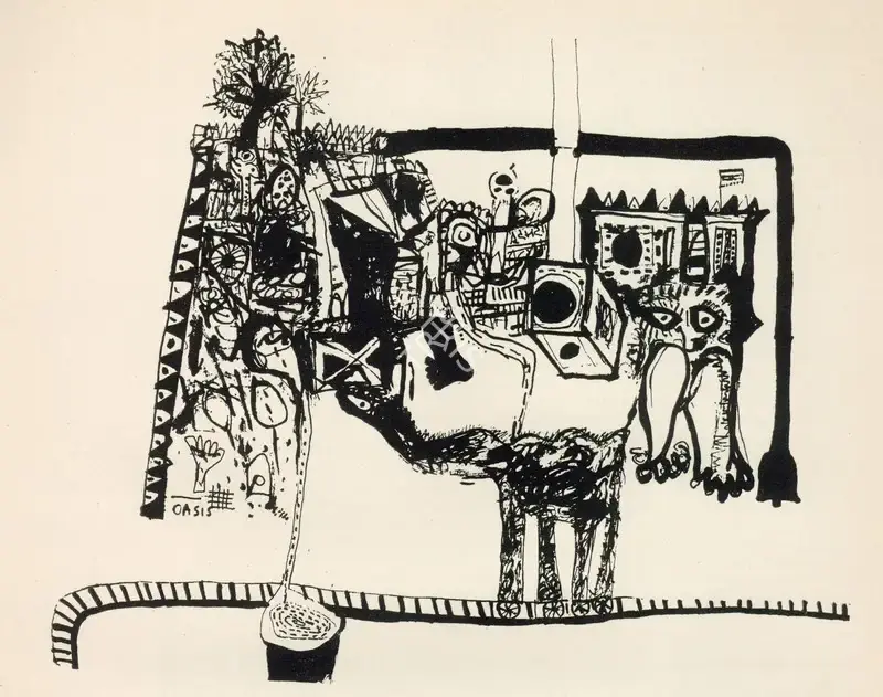 Sundaram, Vivan (Artist). Untitled, 1965 | Graphic Art