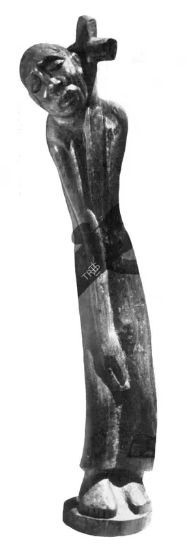 Parasher, S.L. (Artist). Burden of the Cross. Rose Wood, 1961 | Marg, December 1962 | Sculpture | FineArts | 00674850