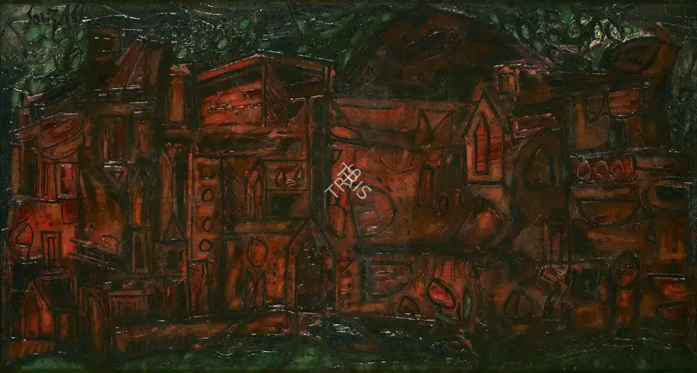 Souza, F.N. (Artist). Landscape, 1961 | Painting