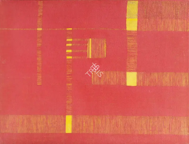 Nai, Manish Limbhachiya (Artist). Untitled (Red Piece), n.d. | Painting