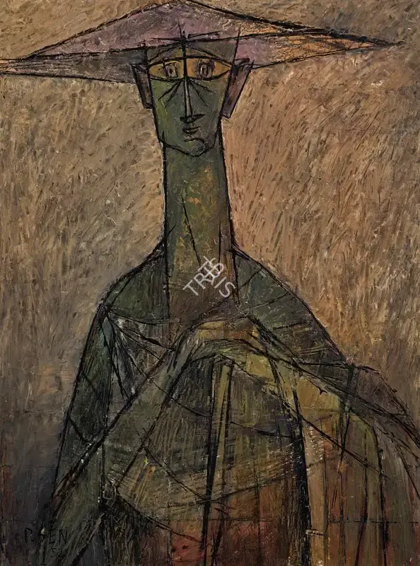 Sen, Paritosh (Artist). Untitled. Oil on canvas, 1952 | Painting | FineArts | 00335506