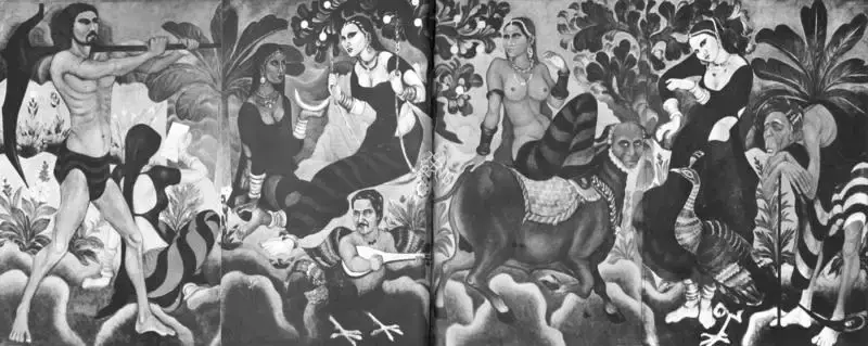 Ramachandran, A. (Artist). Yayati (Details). 1986 | Art Heritage 6, 1986-1987 | Painting | FineArts | 00530202