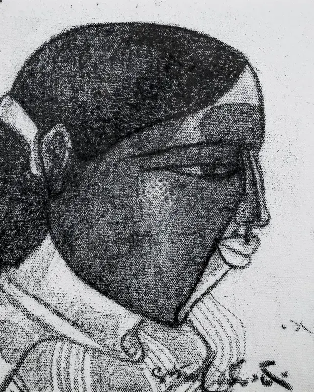 Vaikuntam, Thota (Artist). Untitled. Charcoal on canvas, 2005 | Painting | FineArts | 00355565