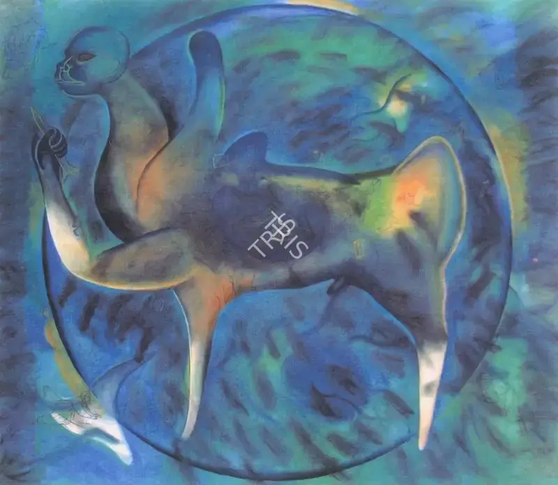 Sheikh, G.M. (Artist). Predator II. Mixed media on paper, 2002 | Painting | FineArts | 00600266