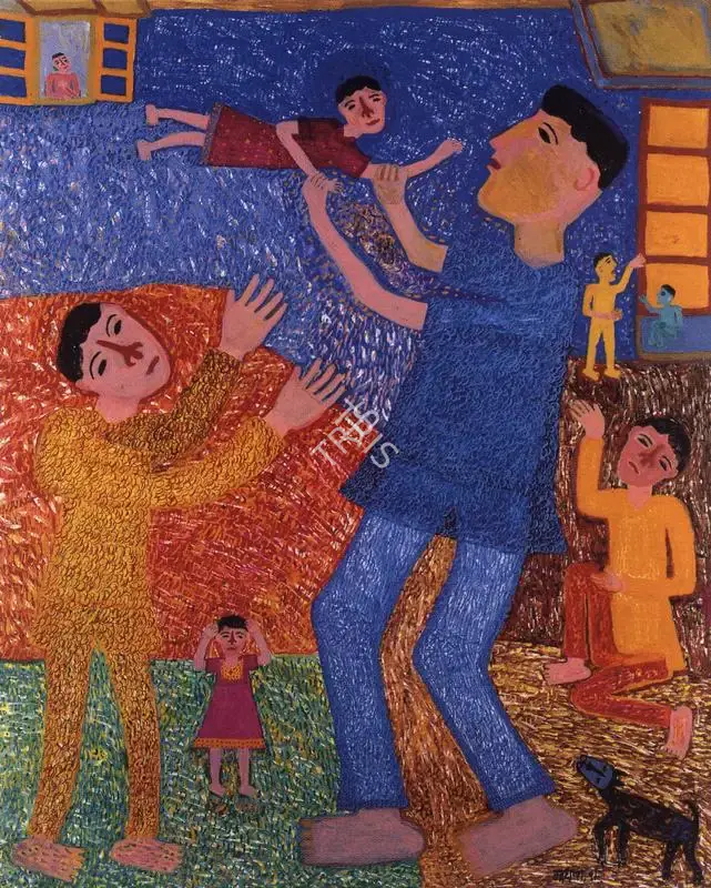 Parekh, Madhavi (Artist). At Play, n.d. | Painting